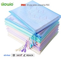 Sacs à fermeture éclair en PVC imperméable personnalisés UIOWIO, sacs à fermeture éclair en plastique pour le bureau, l'école, les jeux de société, les puzzles, l'utilisation en supermarché