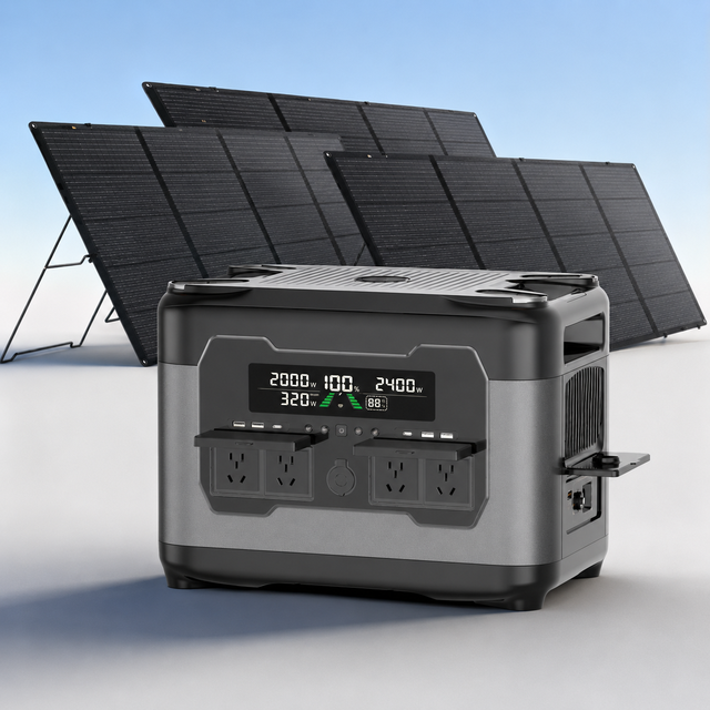 Hot Selling 300w-5120w Portable Power Station with Solar Panel & Car Charging LiFePO4 Battery Home Solar Energy Storage System