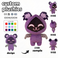Fabricant de jouets en peluche personnalisés : Peluche géante Cyndaquil Pyae, renard mignon aux oreilles bleues, marchandises et objets de collection anime, araignée