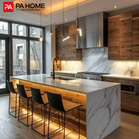 Modules de cuisine complets PA pour les développements immobiliers à grande échelle, meubles de cuisine sur mesure