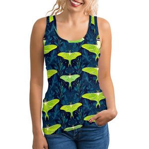 Image personnalisée Hauts d'entraînement sans manches à la mode pour femmes Matériau spandex Imprimé personnalisé Léger Respirant Sans couture pour le fitness d'été - Product Image 2