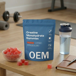 Gomitas de Creatina de Marca Privada con BCAA, L-<span class=keywords><strong>Carnitina</strong></span>, <span class=keywords><strong>Taurina</strong></span> y Vitamina B12 - Suplemento Antioxidante para Hombres y Mujeres - Product Image 4