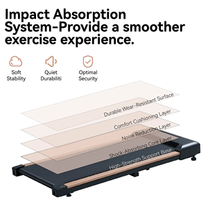 Tapis de course compact 2,25 CV sous bureau, en bois, portable, pour la maison et le bureau, expédition depuis l'entrepôt américain - Product Image 4