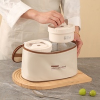 Boîte à lunch isotherme en acier inoxydable 304 de qualité alimentaire, anti-fuite, multicouche, simple, antibactérienne, avec seau indépendant pour étudiants
