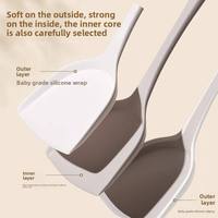 Nouvel ensemble d'ustensiles de cuisine modernes en silicone, louche en silicone, spatule en silicone, spatule angulaire en silicone et ensemble de spatules rondes en silicone