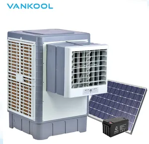 Solar fenster Industrie luftkühler Solar wassernebel lüfter anschluss ein kühler Verdunstung luftkühler