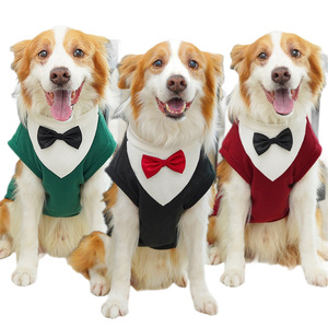Elegante Traje de Esmoquin para Perro con Corbata de Moño, Chaleco Formal para Mascotas para Bodas y Fiestas, Disfraz de Gato Elegante para Golden Retriever y Frenchie - Product Image 1