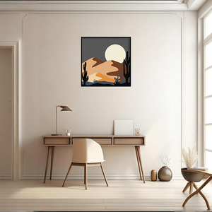 Pintura por números, pintura de paisaje simple cuadrada, se puede colgar como pintura de decoración del hogar - Product Image 2