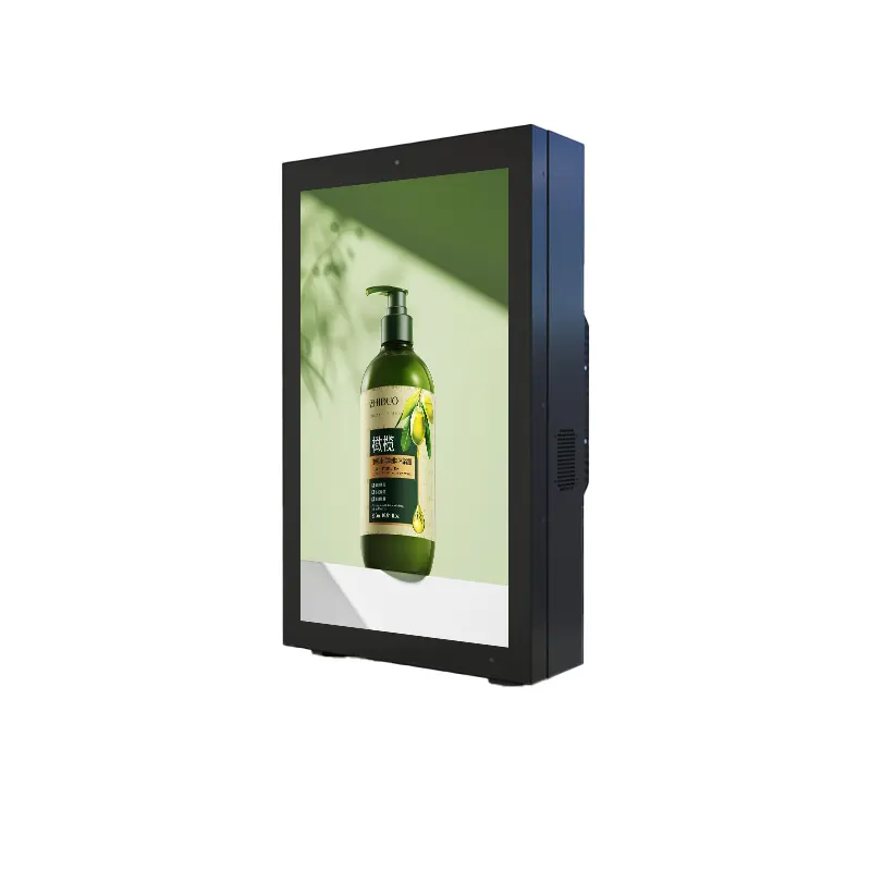 Equipo de monitoreo de medios de panel LCD montado en la pared inalámbrico, equipo de publicidad electrónica
