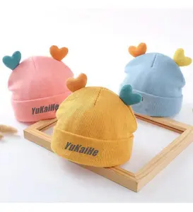 Pabrik OEM Topi Rajut Hangat Musim Dingin Beanies Bayi Balita Kustom untuk Anak Laki-laki Perempuan