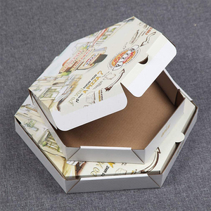 Giấy thực phẩm takeout container tùy chỉnh <span class=keywords><strong>23x23</strong></span> lục giác bát giác bánh pizza bao bì hộp với logo - Product Image 4