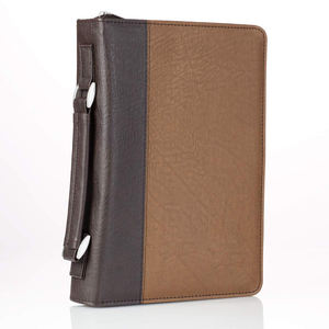 Christian Art Gifts Hombres/<span class=keywords><strong>Mujeres</strong></span> Classic Bible Cover Brown Faux Leather Bible Case - Product Image 5