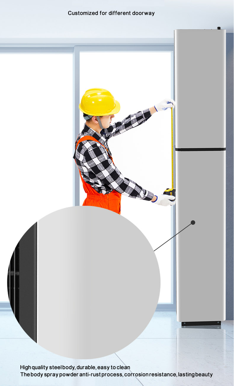 Vertical Air Curtains For Commercial Glass Door of Hotel Shopping Mall H 2-5m