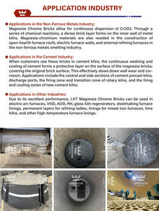 Ladrillos refractarios de magnesia-cromo de alta resistencia LongKeter Shandong para hornos de cal - Product Image 4