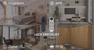 インテリジェントキーパッドロック ファイルキャビネットロック ICカードアクセスシステム 家具ロック用デジタルパスコード付き亜鉛合金 - Product Image 4