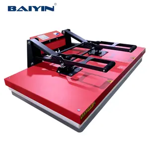 Baiyin Sublimation Big 60*80cm T-shirt Manual Printing Press Heat Transfer Heat Press Machines for T-shirt Clothes