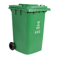 Nouveau design de vente en gros de grande poubelle à roulettes en plastique 360L pour l'extérieur