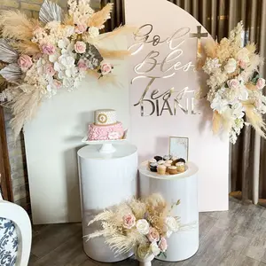 Nuovo Design popolare torta tavolo da tavola da Dessert cilindrico per la festa di nozze