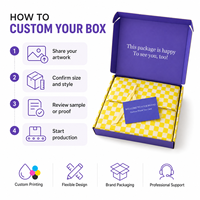 Boîte d'expédition personnalisée ondulée violette de qualité supérieure avec papier de soie pour présentation et approvisionnement en gros pour coffrets cadeaux