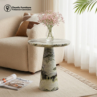 Table basse de style nordique au design moderne, plateau en travertin de luxe, socle extensible, convertible, personnalisable, meubles de salon