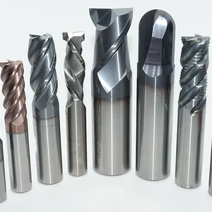 HRC65 4 Flute CNC Lathe Carbide Flat Square End Mill with Face Milling and Side Milling