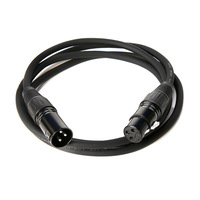 Câble d'extension audio XLR 3 broches mâle-femelle avec gaine en PVC et blindage tressé pour audio équilibré pour haut-parleur et microphone