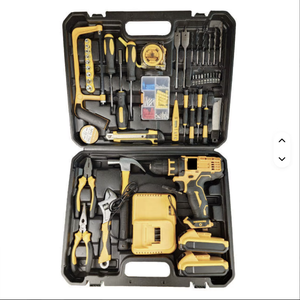 Nuevas llegadas: Kit de herramientas multifuncional para el hogar de 108 piezas, kit combinado de taladro inalámbrico para mecánicos, juego de herramientas manuales para carpintería - Product Image 4