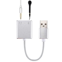 Carte son externe USB 7.1 canaux en alliage d'aluminium OEM bon marché, Plug and Play, sans pilote, adaptateur audio pour ordinateur PC portable