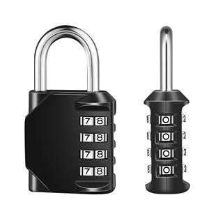 CJSJ Combination <b>Pad</b> <b>Lock</b> 4-Digit Zinc Alloy Gym Locker Warehouse Door <b>Lock</b> Mechanical Anti-theft Security <b>Lock</b> - Product Image 1