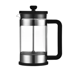 Cafetière à piston en acier inoxydable de 1000 ml avec filtre à thé en verre borosilicate pour la préparation du thé et du café - Product Image 1