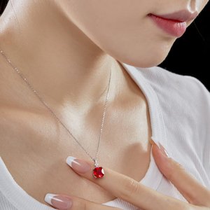 Rétro français S925 argent Sterling luxe Banquet femmes fête <span class=keywords><strong>des</strong></span> mères <span class=keywords><strong>personnalisé</strong></span> et fils collier pendentif - Product Image 3