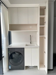 Nuovo Arrivo: Mobile Lavanderia <span class=keywords><strong>in</strong></span> <span class=keywords><strong>Legno</strong></span> Personalizzato <span class=keywords><strong>per</strong></span> Balcone, Set Moderno Integrato con Asciugatrice e Lavatrice <span class=keywords><strong>per</strong></span> Soggiorno e Hotel - Product Image 1
