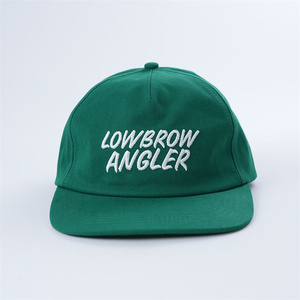 100% algodón bordado <span class=keywords><strong>logo</strong></span> 5 paneles sin estructura Snapback gorras, 5 paneles Littel Curve Brim papá sombreros diferentes tonos sombreros - Product Image 1