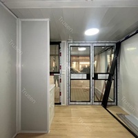 Casa Contenedor Expandible de Diseño Moderno de 20 pies, 30 pies, 40 pies, con Dormitorio, Baño y Cocina, Casa Contenedor Pequeña con Baño y Cocina