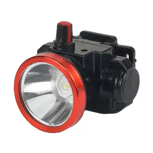 Batería recargable casco minero lámpara de minería de senderismo caza Led de luces