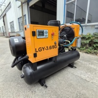 L'exploitation minière mobile industrielle a utilisé le mini compresseur d'air à vis Kaishan LGY-3.6/8G avec le marteau de cric