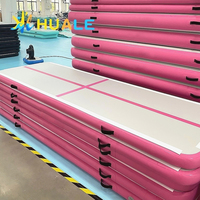 Tapis de gymnastique gonflable OEM avec protection contre les chocs, en PVC durable