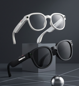 BaMi Smart AI Glasses S1 <b>Camera</b> WiFi Translation Anti-Shake for Waterproof 1080 Video Photo Capture Music Sunglasses Plastic - Product Image 3