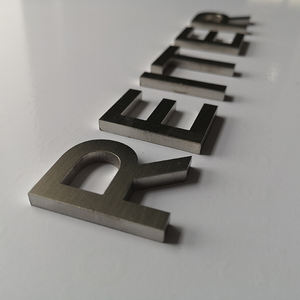 Китай, лазерная резка, металлический алфавит, логотип 3D, Diy, декоративные маленькие металлические настенные буквы для рукоделия - Product Image 2