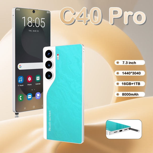 Hot Selling Camon 40 Pro Original 16 GB + 1 TB Android 15 Large HD Dual Decacore 5G 144Hz Custom Global 15 5G Smartphones