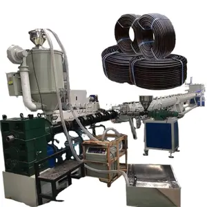 Línea de producción de tuberías de agua, máquina de extrusión de HDPE PE PP