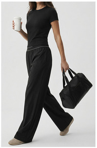 Nuovo Arrivo: Completo Sportivo da Donna con Top Casual a Collo Alto e Pantaloni a Vita Alta, Alta Elasticità per Yoga e <span class=keywords><strong>Fitness</strong></span> - Product Image 3