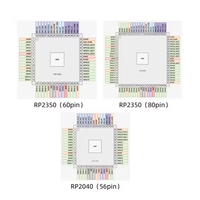 Carte de développement Raspberry Pi Pico 2 RP2350 Module de microcontrôleur RP2040 Type-c