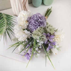 Bouquet de carnations artificielles Valerie CF01158, décoration d'intérieur, accessoires de mariage, fleurs en tissu tissé - Product Image 2