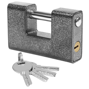 <span class=keywords><strong>Cadenas</strong></span> robuste en acier trempé monobloc - <span class=keywords><strong>Cadenas</strong></span> à anse épaisse - <span class=keywords><strong>Cadenas</strong></span> de protection pour <span class=keywords><strong>porte</strong></span> de garage - Product Image 1