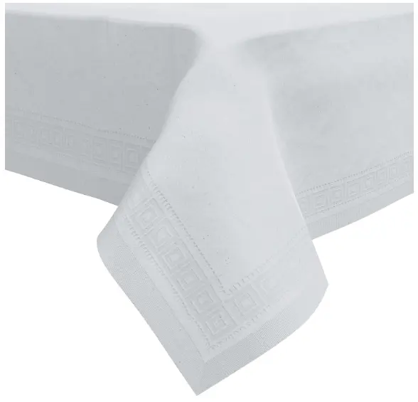Paper Tablecloths Rectangle Tables 54 inch X 108 inch White Paper Disposable Tablecloth 3 Ply Premium Paper Plastic Table Cloths