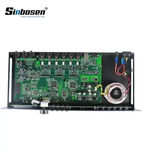 Sinbosen D-260 Kualitas Tinggi, Prosesor Crossover Digital Sistem Suara Audio Karaoke Profesional 2 Input 6 Output