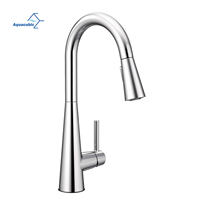 Fashional 360 Robinets de cuisine montés sur le pont en chrome poli pivotant