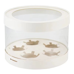 Caja Redonda Transparente de Doble Capa para Pasteles, Ideal para Regalos de Cumpleaños y San Valentín, Caja de Embalaje para Pasteles y Postres - Product Image 6