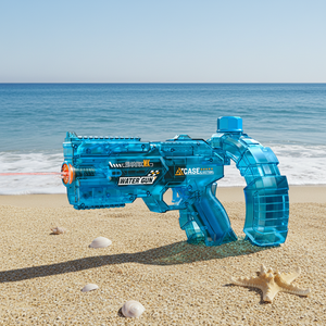 Pistola de <span class=keywords><strong>Agua</strong></span> Transparente con Luz Intermitente, Funciona con Pilas, Juguete Acuático de Plástico - Product Image 1